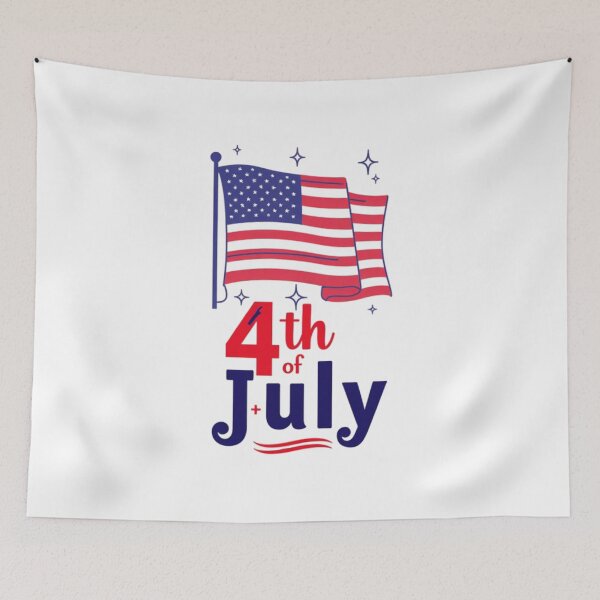 Item preview, 4th of July American Flag Text Art designed and sold by prsagar01.