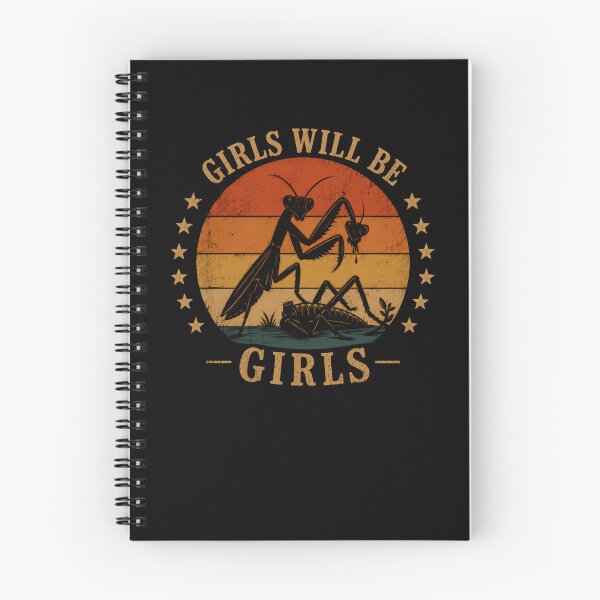 Item preview, Girls Will Be Girls Praying Mantis Entomology Humor designed and sold by RetroMini2026.