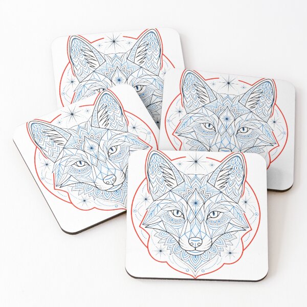 Item preview, Geometric Fox Mandala Tattoo designed and sold by Sabsll.