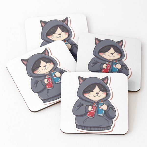 Item preview, No Sleep Just Gaming Cat Sticker designed and sold by Stylestickers55.