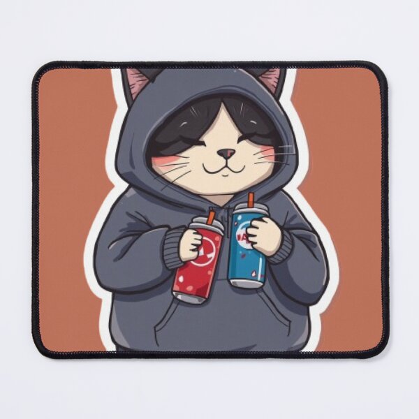 Item preview, No Sleep Just Gaming Cat Sticker designed and sold by Stylestickers55.