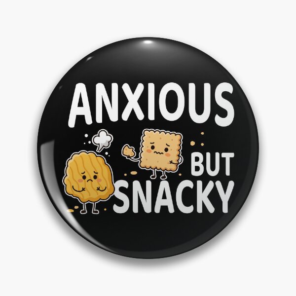 Item preview,  Anxious but Snacky – Funny Snack Design with Chips and Crackers designed and sold by Skryp-art.