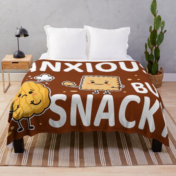 Item preview,  Anxious but Snacky – Funny Snack Design with Chips and Crackers designed and sold by Skryp-art.