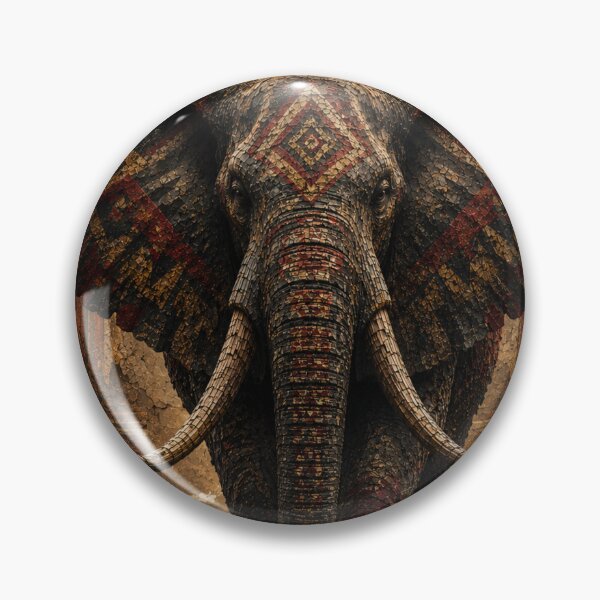 Item preview, Built To Remain Elephant Mosaic Canvas Print designed and sold by SavannaStrikes.