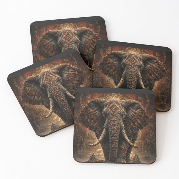 Item preview, Built To Remain Elephant Mosaic Canvas Print designed and sold by SavannaStrikes.