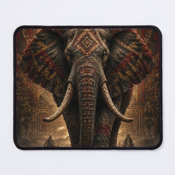Item preview, Built To Remain Elephant Mosaic Canvas Print designed and sold by SavannaStrikes.