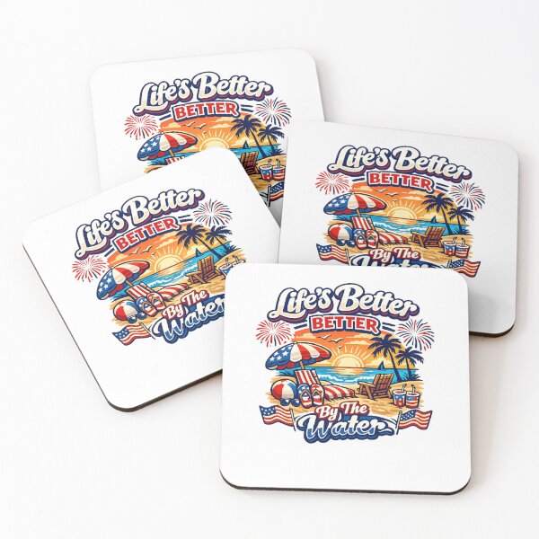 Item preview, Life's Better By The Water 4th of July designed and sold by DPBTees70.