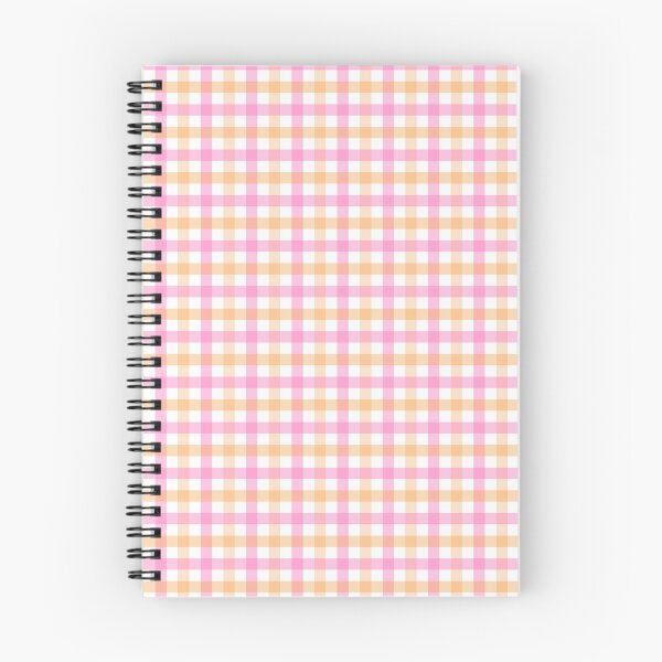 Item preview, Gingham Pattern Pink and Peach designed and sold by Pinkdeer Designs.