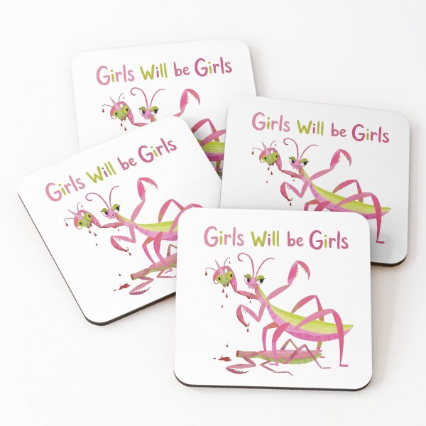 Item preview, Girls Will Be Girls Praying Mantis Dark Humor Entomology Women designed and sold by HumansStuck12.