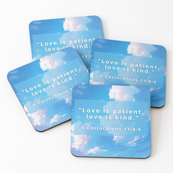 Item preview, Love Is Patient, Love Is Kind - Bible Verse Sky & Clouds designed and sold by icreativestudio.