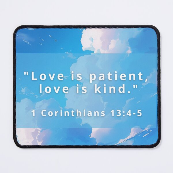 Item preview, Love Is Patient, Love Is Kind - Bible Verse Sky & Clouds designed and sold by icreativestudio.