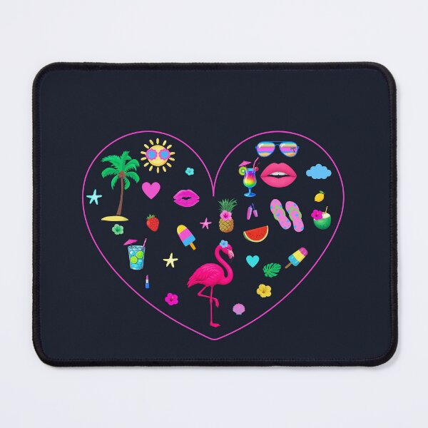 Item preview, Tropical Flamingo Summer Heart designed and sold by Aimetoi.