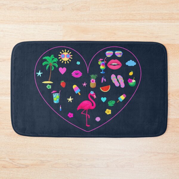 Item preview, Tropical Flamingo Summer Heart designed and sold by Aimetoi.