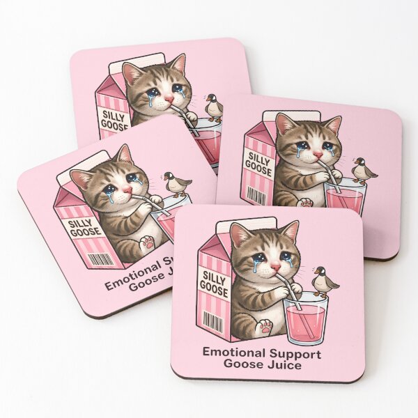 Item preview, Emotional Support Goose Juice Funny Crying Cat Meme | Silly Goose Humor designed and sold by ronakris009.