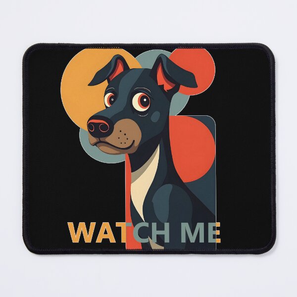 Item preview, Dog's Face - Watch Me Abstract Art Poster designed and sold by Museum Of Non-Existing Art.
