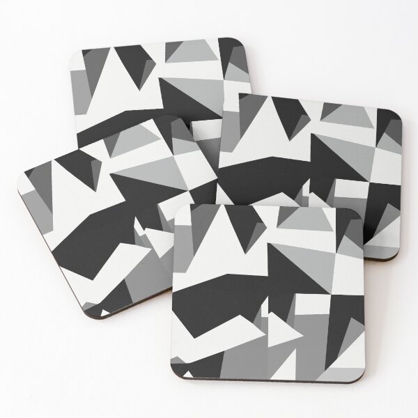 Item preview, Modern Black And Grey Geometric Fragment Pattern designed and sold by Little  Dean.