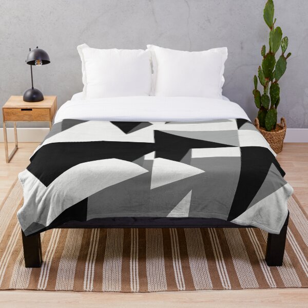 Artikelvorschau, Modern Black And Grey Geometric Fragment Pattern entworfen und verkauft von Little  Dean.