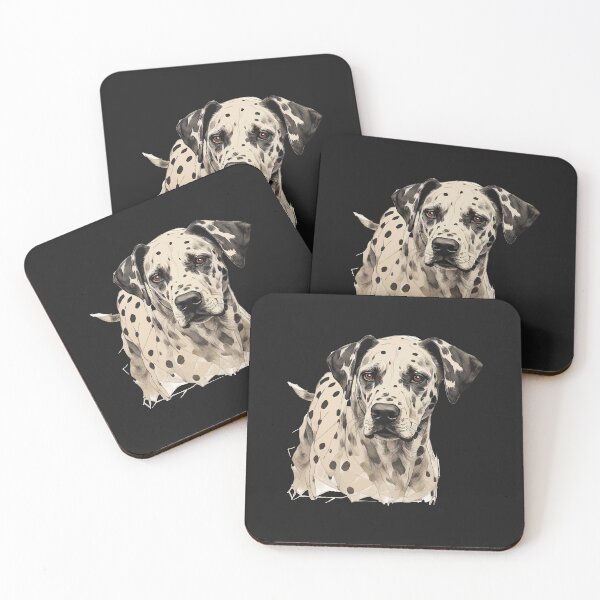 Item preview, Geometric Dalmatian - Modern Pet Art designed and sold by Tklezardesigns.