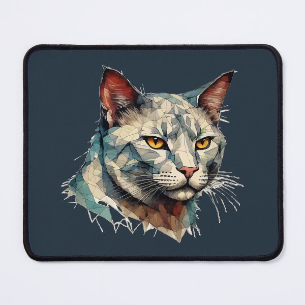 Item preview, Geometric Bengal Cat - Modern Pet Art designed and sold by Tklezardesigns.