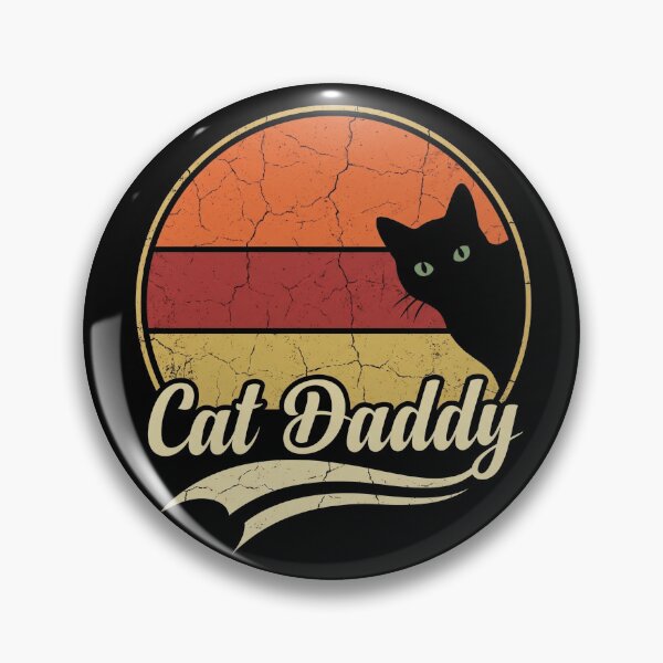 Item preview, Retro Sunset Cat Daddy Peeking Cat Shirt designed and sold by TeNovaStudio.