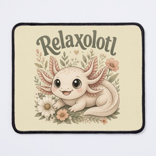 Item preview, Cottagecore Relaxolotl Axolotl designed and sold by Weirdwildco69.