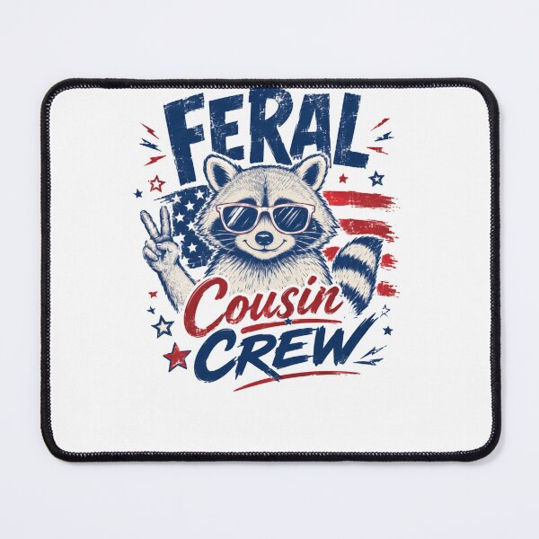 Item preview, Feral Cousin Crew Wild Raccoon Family Reunion American designed and sold by HumansStuck12.
