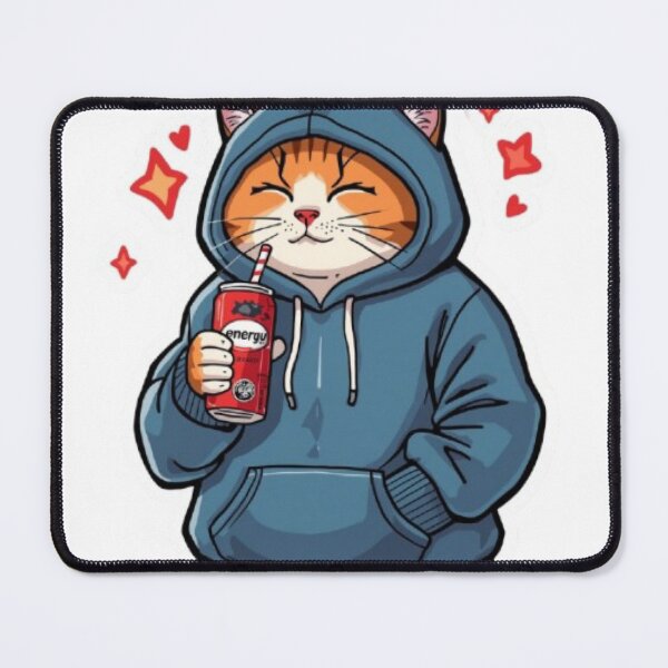 Item preview, No Sleep Just Gaming Cat Sticker designed and sold by Stylestickers55.