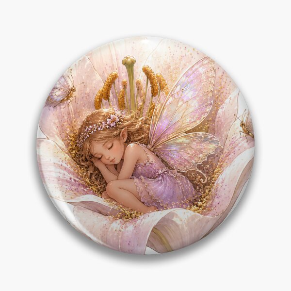 Item preview, Blossom Fairy Dreams – Floral Fairy Sticker designed and sold by InkPixell.