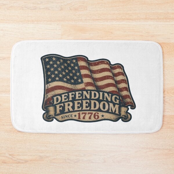 Item preview, Defending Freedom Since 1776 Patriotic American Flag Shirt designed and sold by BeardWave.