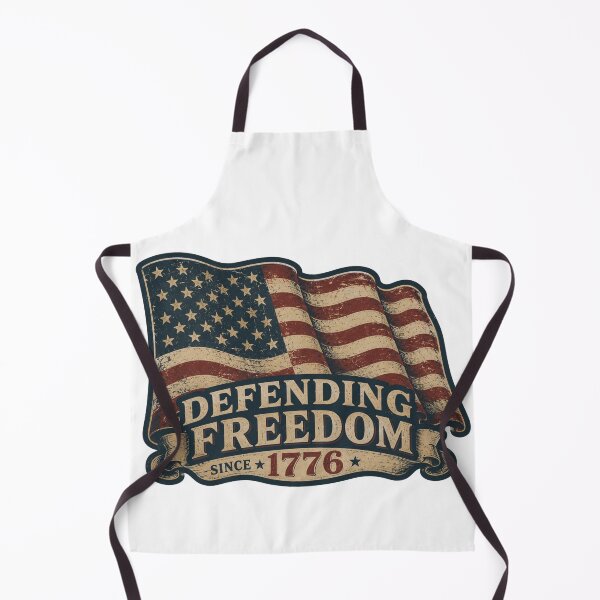 Item preview, Defending Freedom Since 1776 Patriotic American Flag Shirt designed and sold by BeardWave.
