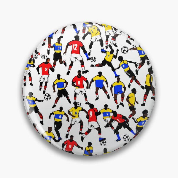 Item preview, Seamless Cartoon Football Nations Pattern designed and sold by krazzyremo.