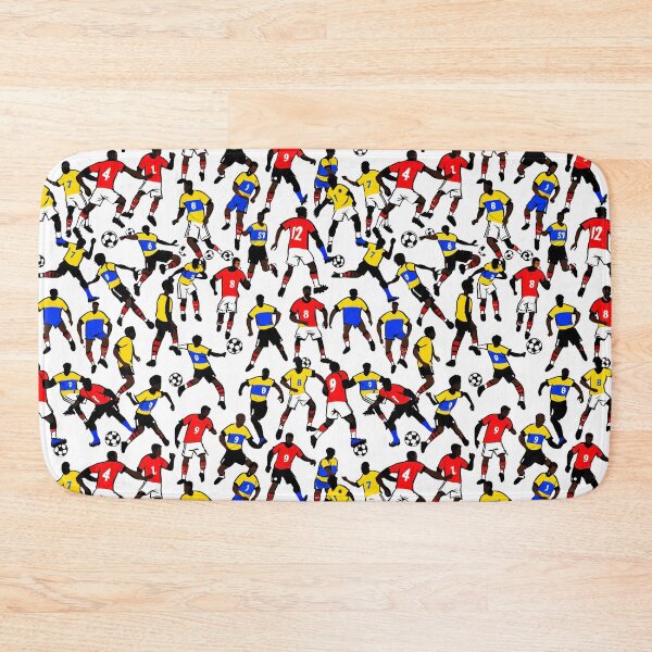 Item preview, Seamless Cartoon Football Nations Pattern designed and sold by krazzyremo.