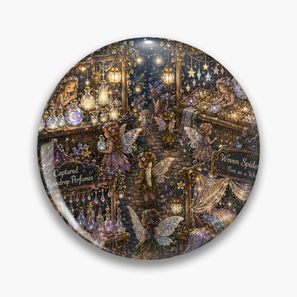 Item preview, Midnight Bookshop Village – Cozy Reader Fantasy Sticker designed and sold by InkPixell.