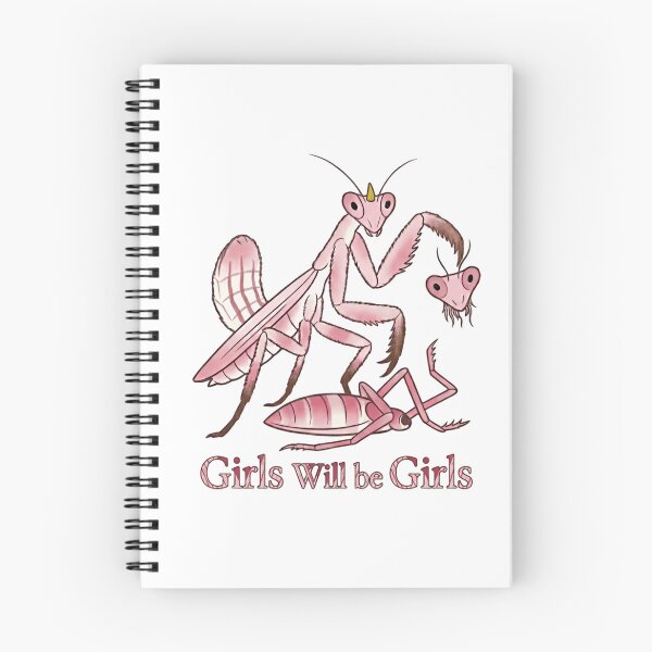 Item preview, Girls Will Be Girls Praying Mantis Dark Humor Female designed and sold by HumansStuck12.
