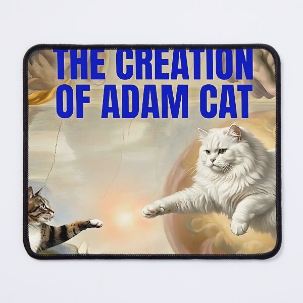 Item preview, Cat Creation of Adam: Michelpurrgelo's Furry Masterpiece designed and sold by ToxicInkArt.
