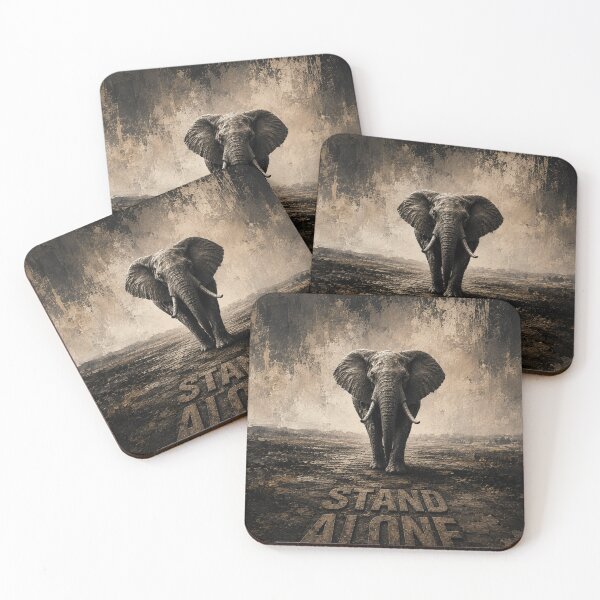 Item preview, Stand Alone Elephant Minimalist Canvas Print designed and sold by SavannaStrikes.