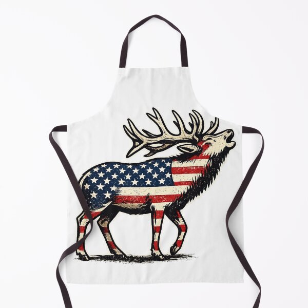 Item preview, Patriotic American Flag Elk Hunting Outdoor Design designed and sold by DjFreeq.