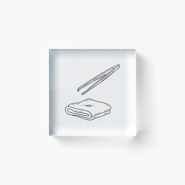 Item preview, Tweezers Resting Next to Tissue designed and sold by rasagamastore.