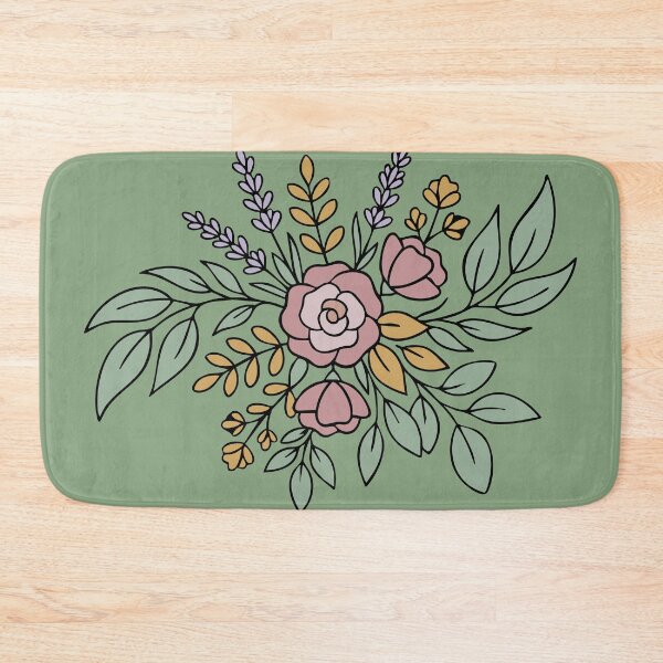 Item preview, Elegant Dusty Pink Rose and Lavender Floral Bouquet designed and sold by MADBULL7.