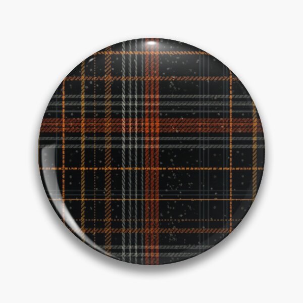 Item preview, Grunge Halloween Plaid: Dark Orange Tartan Pattern designed and sold by MoodLay.