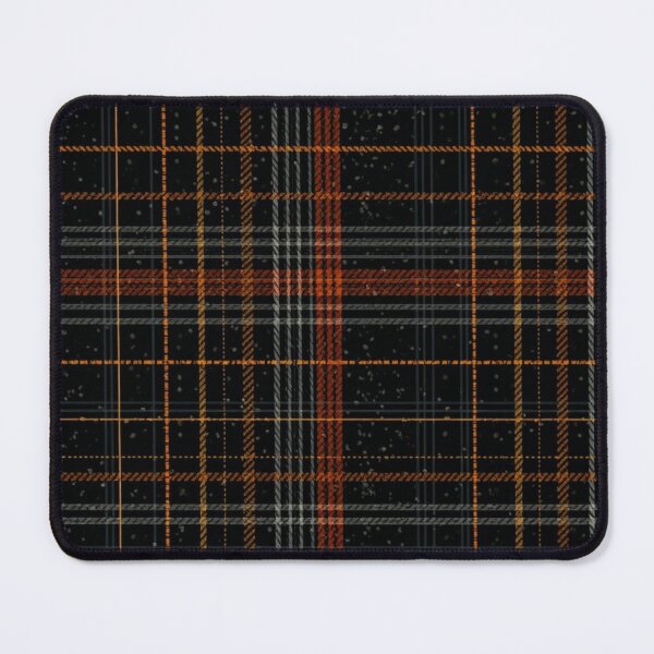 Item preview, Grunge Halloween Plaid: Dark Orange Tartan Pattern designed and sold by MoodLay.