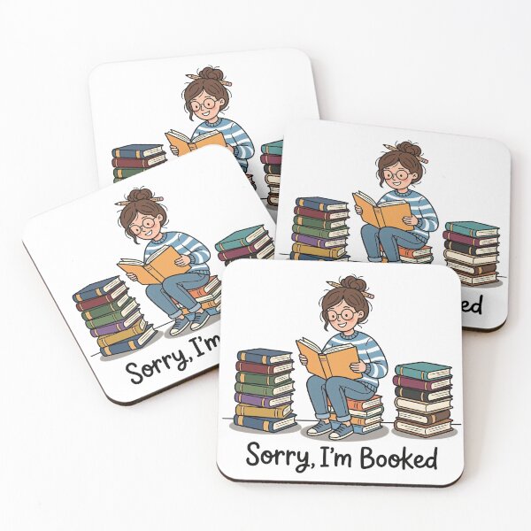 Item preview, Sorry I'm Booked – Funny Book Lover Gift Bookworm Reading Humor designed and sold by Sekla-Studio.
