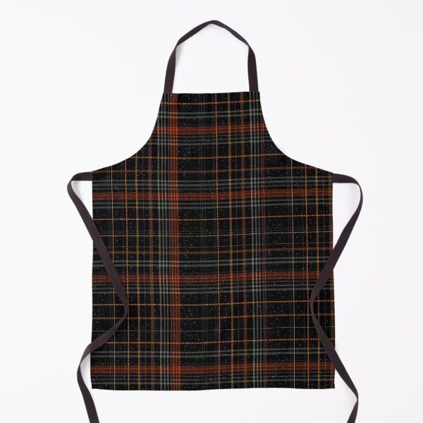 Item preview, Grunge Halloween Plaid: Dark Orange Tartan Pattern designed and sold by MoodLay.