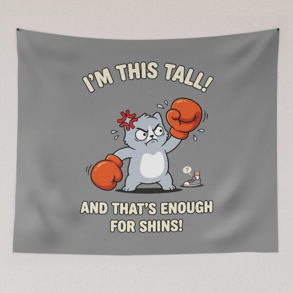 Item preview, Short Cat Boxing Gloves Funny Shins designed and sold by RamyGallery.
