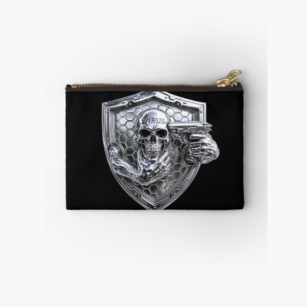 Item preview, Cyber Security Antivirus Skull Shield with Pistol designed and sold by Aimaniia666.