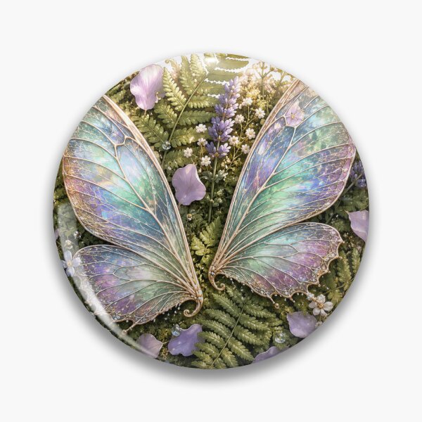 Item preview, Botanical Butterfly Wings – Nature Fantasy Sticker designed and sold by InkPixell.