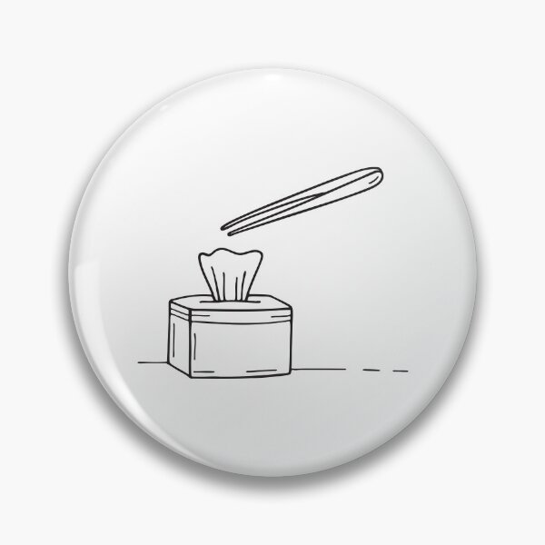 Item preview, Tweezers Resting Near Tissue Box designed and sold by rasagamastore.