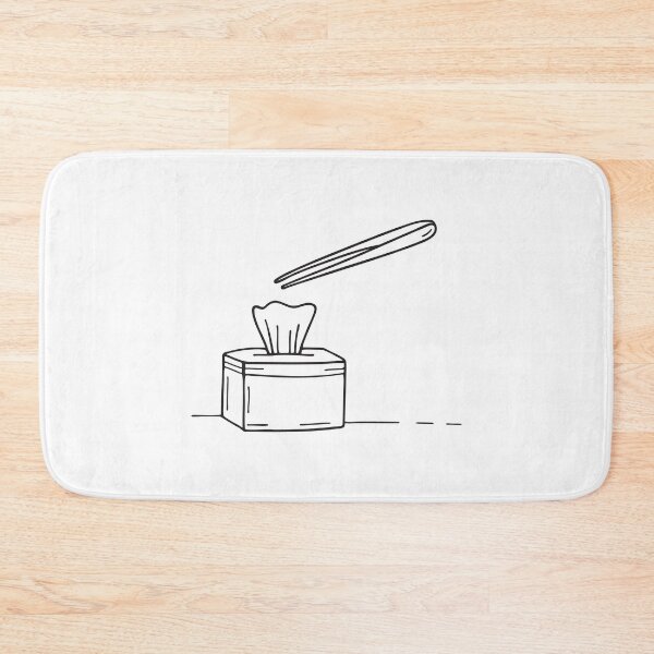 Item preview, Tweezers Resting Near Tissue Box designed and sold by rasagamastore.