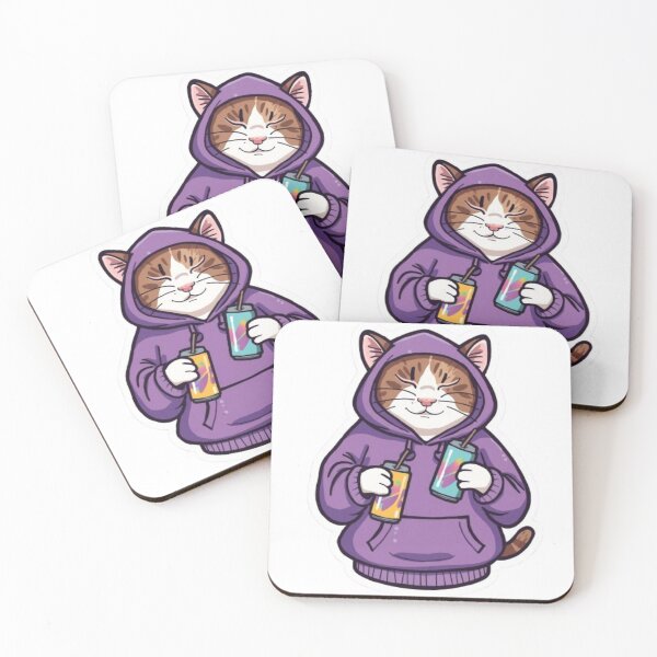 Item preview, No Sleep Just Gaming Cat Sticker designed and sold by Stylestickers55.