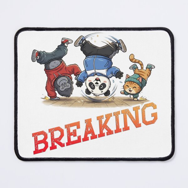Item preview, Cute Animals Breakdancing – Cute Gorilla, Panda, and Cat – designed and sold by LOVEARTDESIGN.